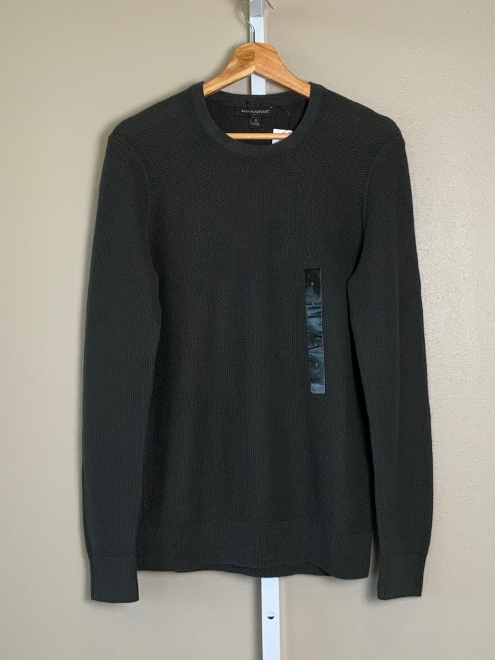 Banana Republic Supima Cotton Honeycomb Crewneck Sweater
